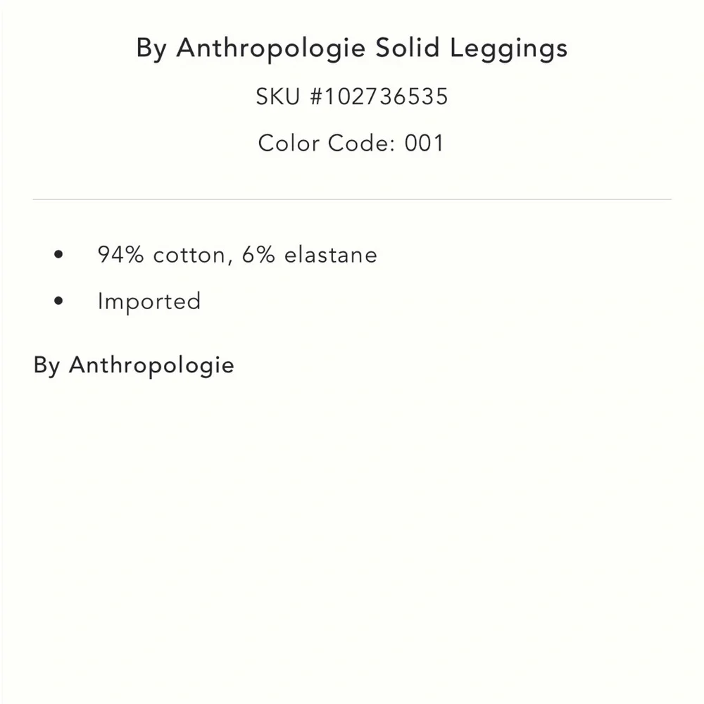 Anthropologie Solid Leggings - Picture 8 of 13